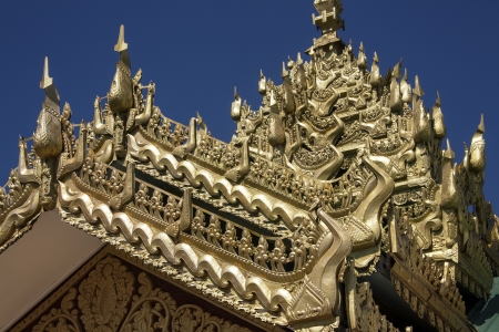 Temple architecture at the Kakku Buddhist Temple in Shan State in Myanmar  Burma  の写真素材