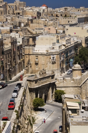 Victoria Gate in Valletta on the Mediterranean island of Maltaのeditorial素材