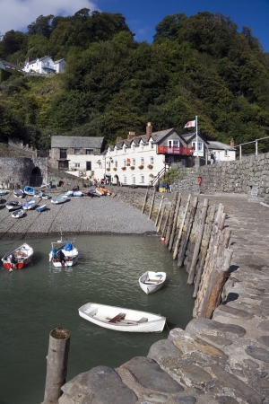 Picturesque fishing village of Clovelly on the north coast of Devon in the United Kingdom.のeditorial素材