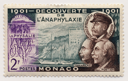 Postage stamp from Monacoのeditorial素材
