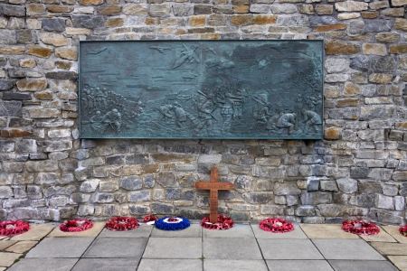 The Falklands War Memorial in Port Stanley in The Falkland Islands (Islas Malvinas).のeditorial素材