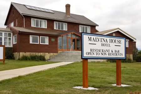 Malvina House Hotel in Stanley in the Falkland Islandsのeditorial素材