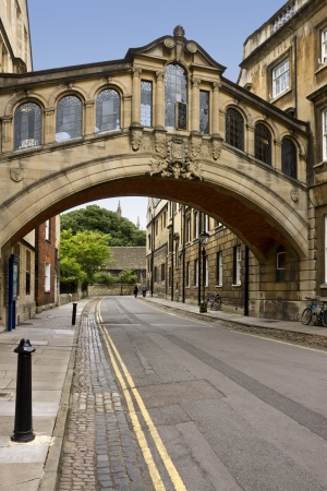 The Bridge of Sighs (copy of the original in Venice) in Oxford in England in the United Kingdom of Great Britain.のeditorial素材