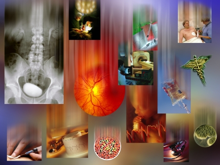 Montage of Healthcare and Medical imagesのeditorial素材