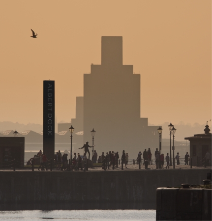 The Albert Dock on the waterfront of the River Mersey in the city of Liverpool in north west England  Given World Heritage Site status by UNESCO in 2004 のeditorial素材