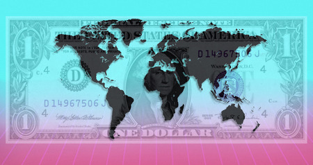 The United States Dollar - International currency and financeのeditorial素材
