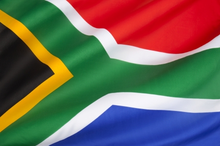 The flag of the Republic of South Africa was adopted on 27 April 1994, at the beginning of the 1994 general election, to replace the flag that had been used since 1928 の写真素材