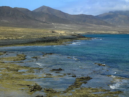 Fuerteventura is one of the Canary Islands, in the Atlantic Ocean off the coast of Africa, politically part of Spain  It was declared a biosphere reserve by UNESCO in May 2009 の写真素材