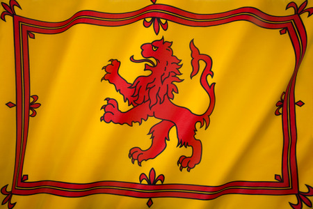 The Royal Standard of Scotland, also known as the Banner of the King of Scots or more commonly the Lion Rampant of Scotland, is the Scottish Royal Banner of Arms.のeditorial素材
