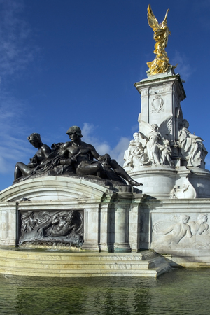Victoria Memorial at Buckingham Palace - the London residence of the British sovereign since 1837.のeditorial素材