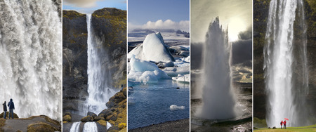Iceland lies just south of the Arctic Circleの写真素材