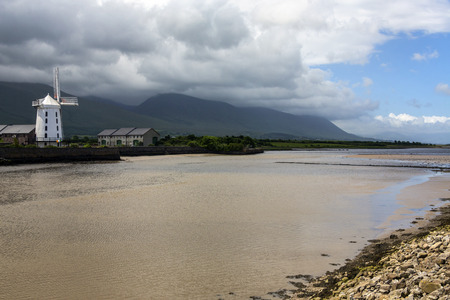 The Blennerville Windmill in County Kerry in the Republic of Ireland. Blennerville Windmill is a tower mill  and the tallest of its kind in Europe at 21.3 metres high. It was built by Sir Rowland Blennerhassett in 1800 whom the village of Blennerville is のeditorial素材