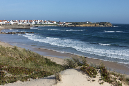 The town of Peniche on the coast of Portugalの写真素材