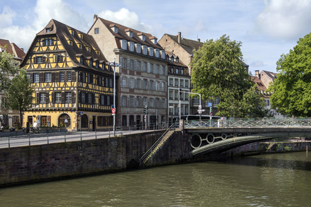 The historic city of Strasbourg in the Alsace region of France.のeditorial素材