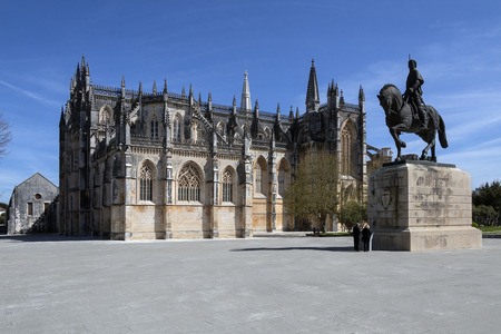 Monastery of Batalha - a Dominican convent in the town of Batalha, in the Centro Region of Portugal. it was erected in commemoration of the 1385 Battle of Aljubarrota, and was the burial church of the 15th Century Aviz dynasty of Portuguese royalty. It isのeditorial素材