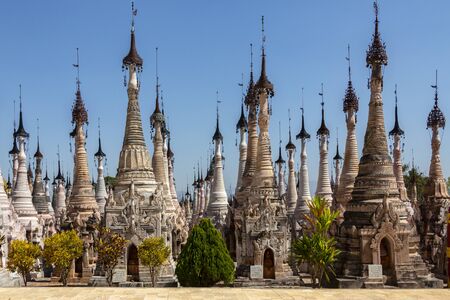 Kekku. Myanmar. 02.05.13. Stupa in the Kakku Buddhist Temple in Shan State in Myanmar (Burma). This...