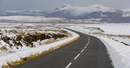 Winter weather in the Scottish Highlands - Scotland