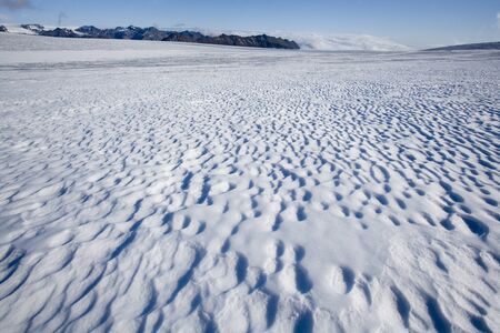 A small part of the vast Vatnajokull ice Cap in Iceland. This is the 3rd largest ice cap in the...
