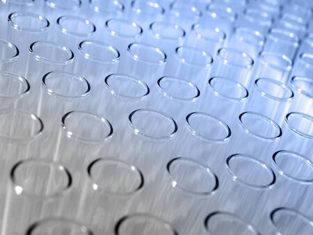 Test tubes in a medical laboratory - selective focus