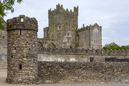 Tintern Abbey - the ruins of a Cistercian abbey located on the Hook peninsula, County Wexford, Republic of Ireland.のeditorial素材