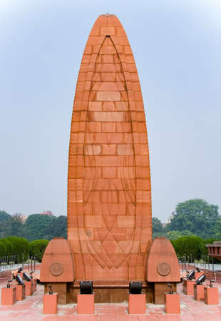 The Martyr's Memorial at Jallianwala Bagh in the city of Amritsar in the Punjab region of India. A plaque on the memorial reads: âThis site is saturated with the blood of thousands of Indian patriots who were martyred in a nonviolent struggle to free India from British domination. General Dyer of the British army opened fire here on unarmed people. Jallianwala Bagh is thus an everlasting symbol of non-violent and peaceful struggle for the freedom of Indiaâの写真素材