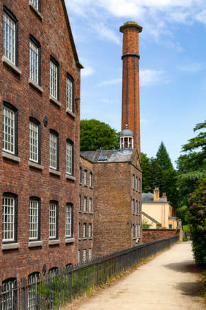 Quarry Bank Mill (also known as Styal Mill) in Styal, Cheshire, in northwest England. It is one of...