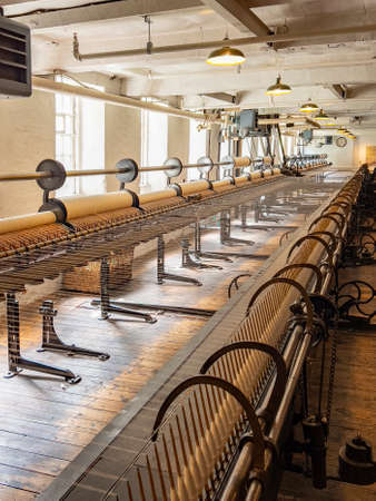 Quarry Bank Mill (also known as Styal Mill) in Styal, Cheshire, in northwest England. It is one of...