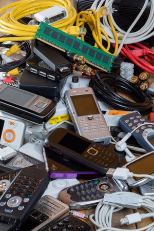 Old out of date technology. Electrical items no longer of any use. Obsolete electrical waste for...