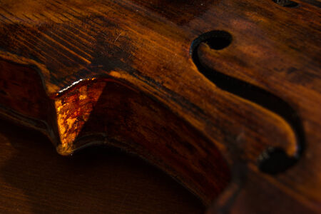 Old violin detailの写真素材