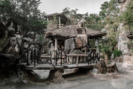 Pha Chau at Mae Wong national park in Thailand, Thailand.のeditorial素材