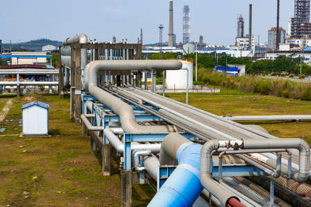 Plant equipment and chimney pipes of large oil refineries
