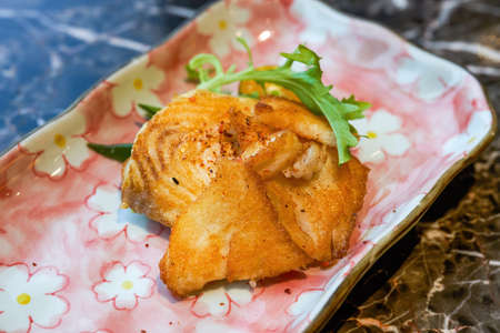 A delicious Japanese dish, pan-fried codfish