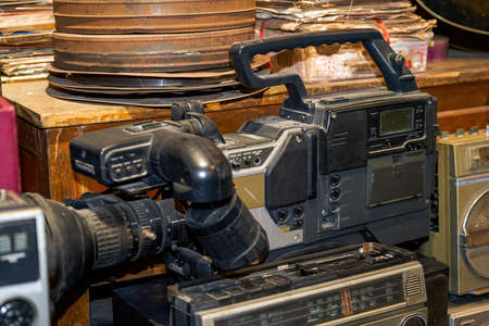 A vintage retro video cassette recorderの写真素材