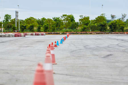 Aerial photography of an urban professional car track