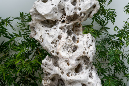 Marble rockery stone garden landscape in Chinese garden