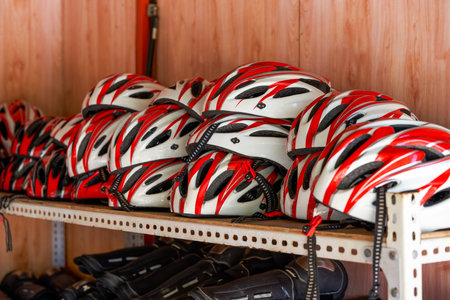 Hard hat helmet used in karting field