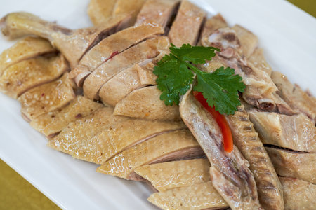 A delicious Chinese dish, boiled duckの写真素材