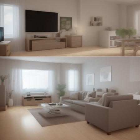 Generative AI, Interior view of modern minimalist decoration style roomの素材