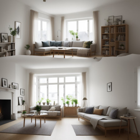 Generative AI, modern interior design styleの素材