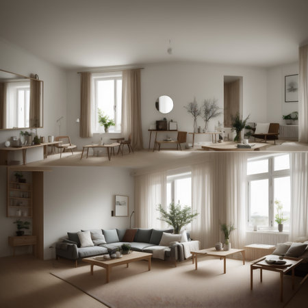 Generative AI, modern interior design styleの素材