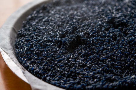 Traditional food of Chinese Tomb Sweeping Festival, five-color glutinous riceの写真素材