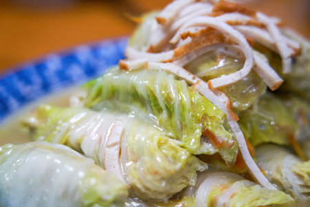 A delicious home-cooked dish, cabbage rouladeの写真素材