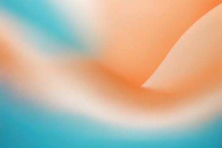 Blue orange color block fault plane style wallpaper backgroundの素材