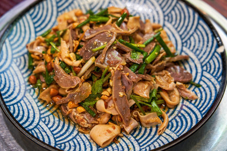A delicious Chinese dish, cold goose offal