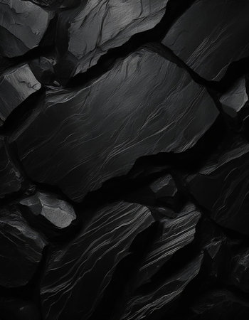 Black stone wall texture background. Black stone wall texture background.の素材