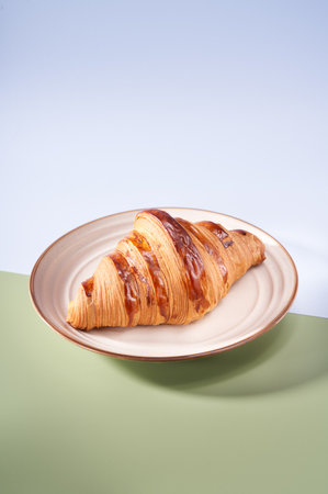 Crispy and delicious French croissant