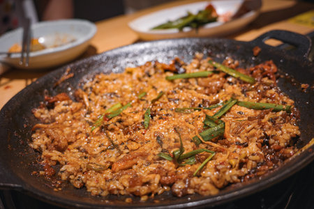 A delicious Chinese stewed riceの写真素材