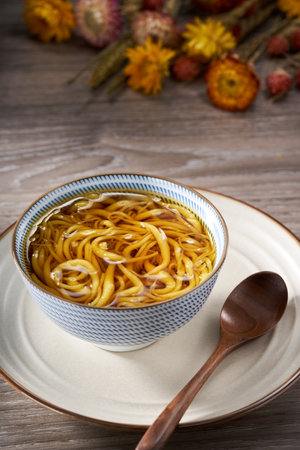 Sophora japonica powder, a traditional sugary dessert from Guangdong and Guangxi, Chinaの写真素材