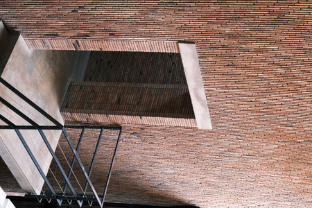 Close-up view of the architecture of the Imperial Kiln Museum in Jingdezhen, Jiangxi, China