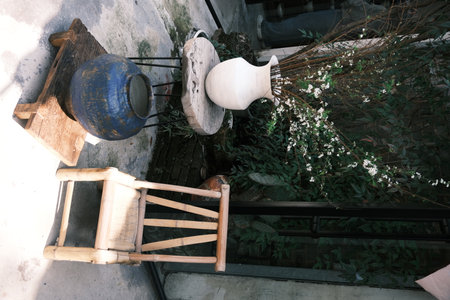 Various ceramic utensils and ornaments made in Jingdezhen, Jiangxi, Chinaの写真素材